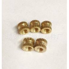 非標銅件 A型預埋銅螺母 滾花銅螺母 銅螺母