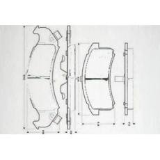 HD-BU623剎車片 汽車盤式剎車片
