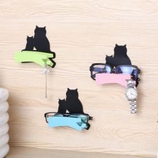 衛(wèi)生間置物架眼鏡收納架雜物架 無(wú)痕壁掛浴室簡(jiǎn)易層架儲(chǔ)物